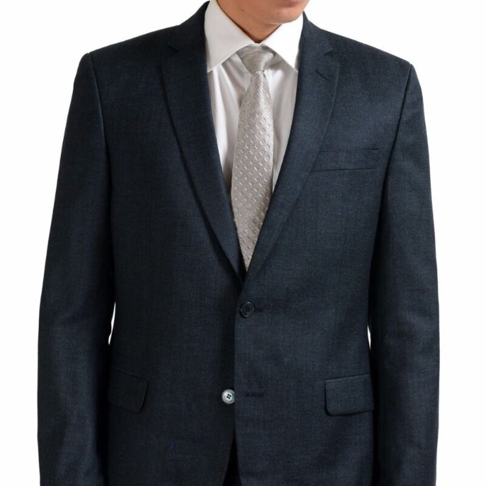 Versace Collection Wool Gray Two Button Men's Suit - Picture 5 of 11
